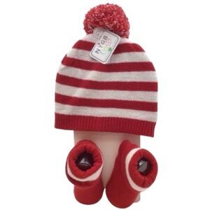 NYGB Two Baby Hat & Bootie Set (NWT) (Baby 6-12 M)